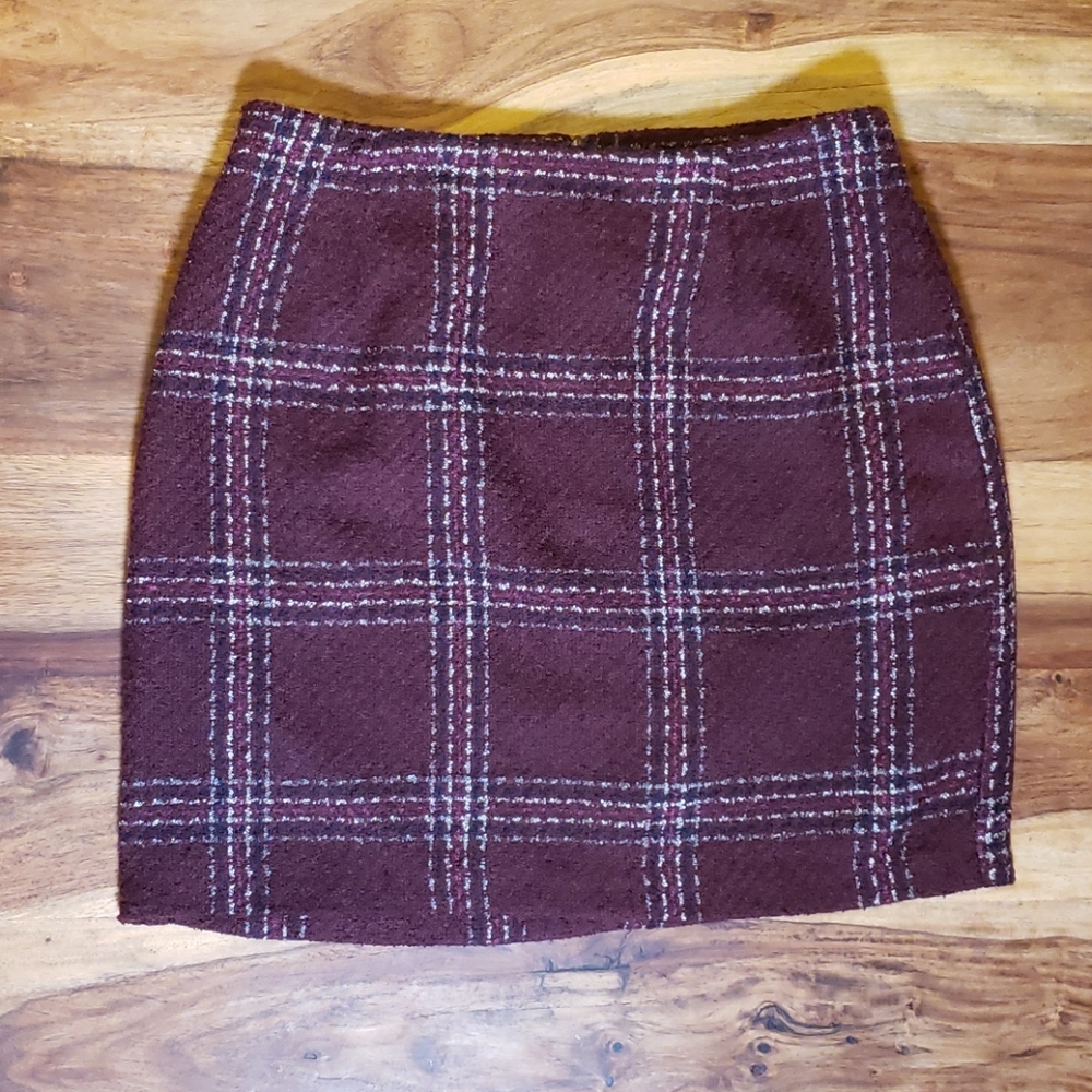 Prince&Fox Plaid Lined Mini Skirt